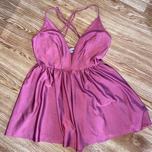 Pink urban outfitters romper